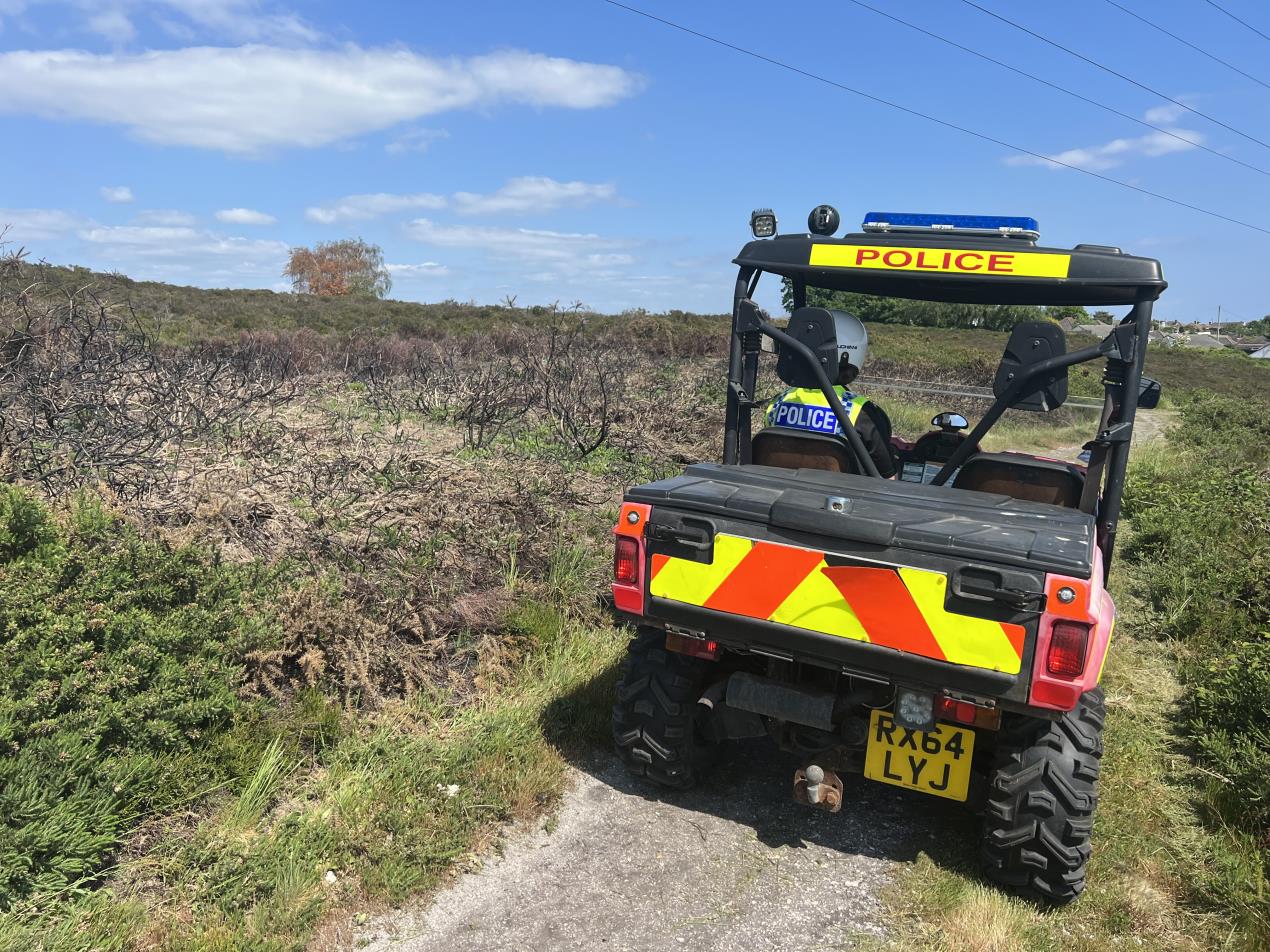 Off-road vehicles were also used during the operation. Picture: Dorset Police