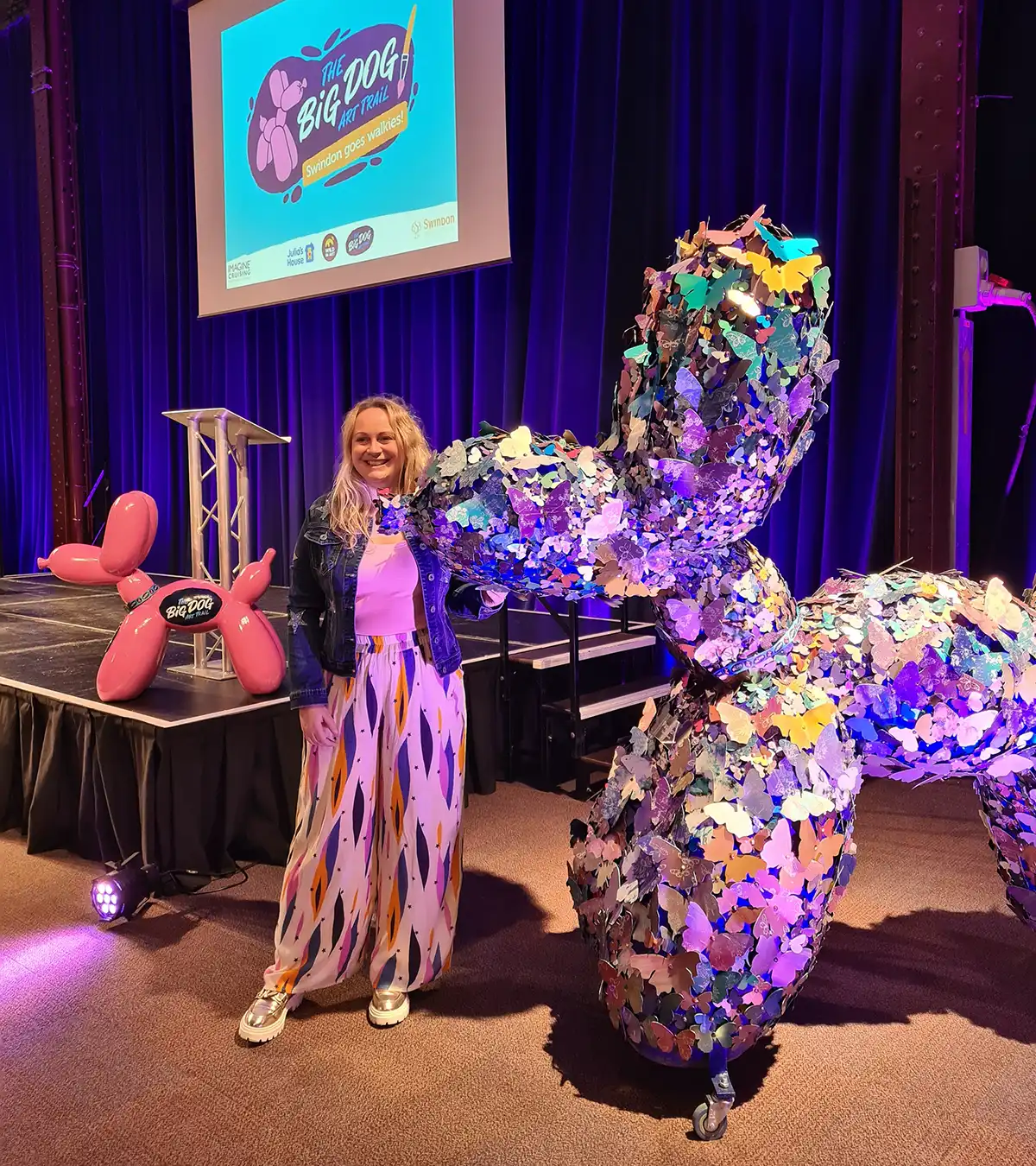 Caroline Parrott with Papillon