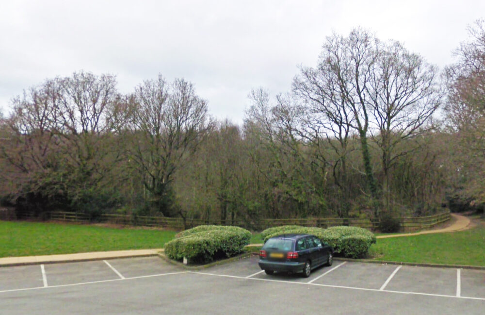 The alleged robbery took place in forest behind Morrisons in Verwood. Picture: Google