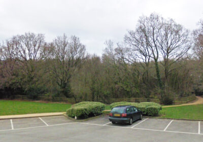 The alleged robbery took place in forest behind Morrisons in Verwood. Picture: Google