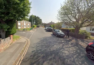 The victim was walking in Mellstock Road, Poole, when her bag was snatched. Picture: Google