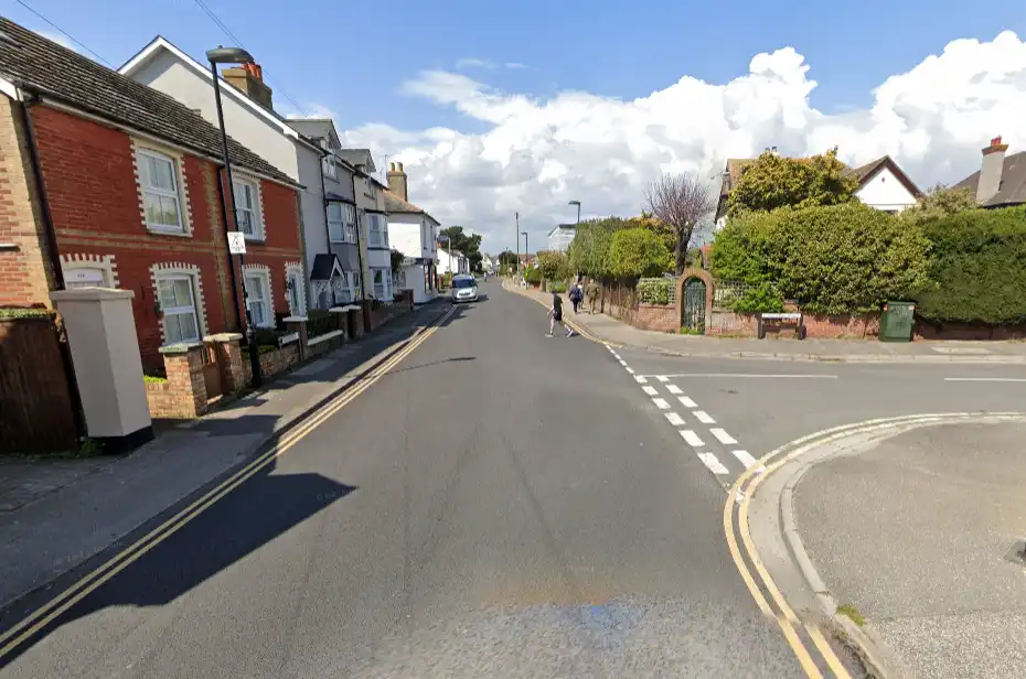 The crash happened in Stanpit in Christchurch, near the junction with Victoria Road. Picture: Google