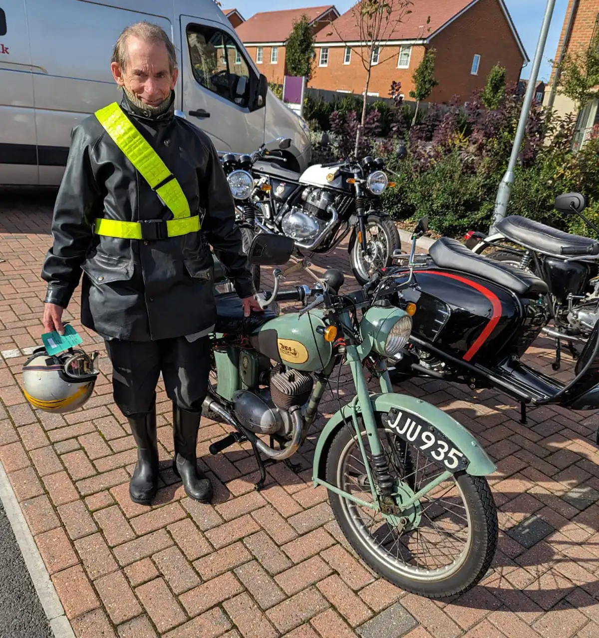 Dozens of motorbikes turned out at Upton Bay care home in Poole during a bike show