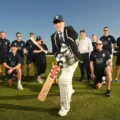 Pictured with club players, front centre, are, from Ellis Jones, employment/HR lawyer Kate Brooks, consultant solicitor (residential conveyancing) Paul Dyer, batting, and private client advisor Andy Kirby