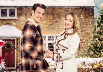 The Old Thatch was a location for Christmas in the Cotswolds, starring Kimberley Nixon and Lewis Griffiths. Picture: Channel 5