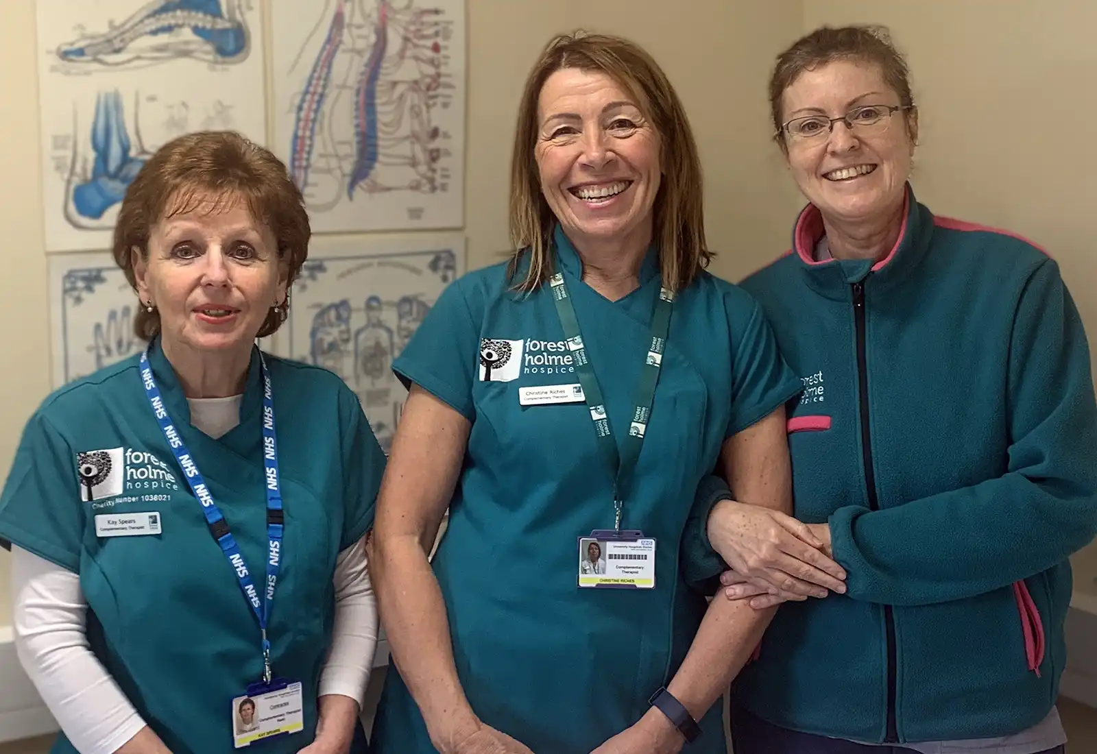 The Forest Holme Hospice Complimentary Therapy team back at work