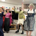 Music and dance featured in the day celebrating cultural diversity at Kingfishers in New Milton