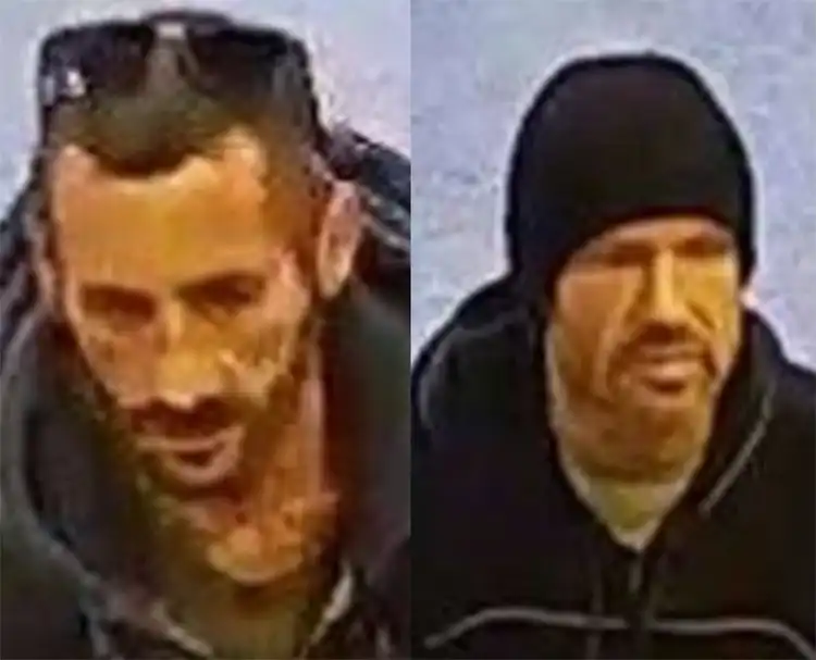 Police are keen to trace these people after Champagne was stolen from M&S in New Milton. Pictures: Hampshire Police