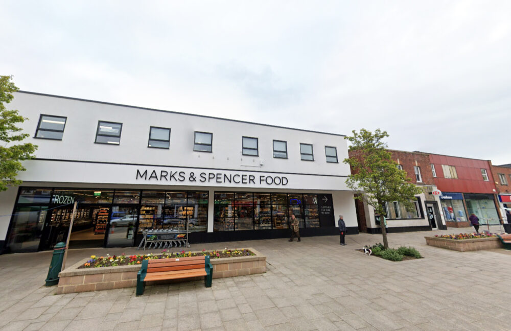 A theft is alleged to have occurred at Marks & Spencer in New Milton