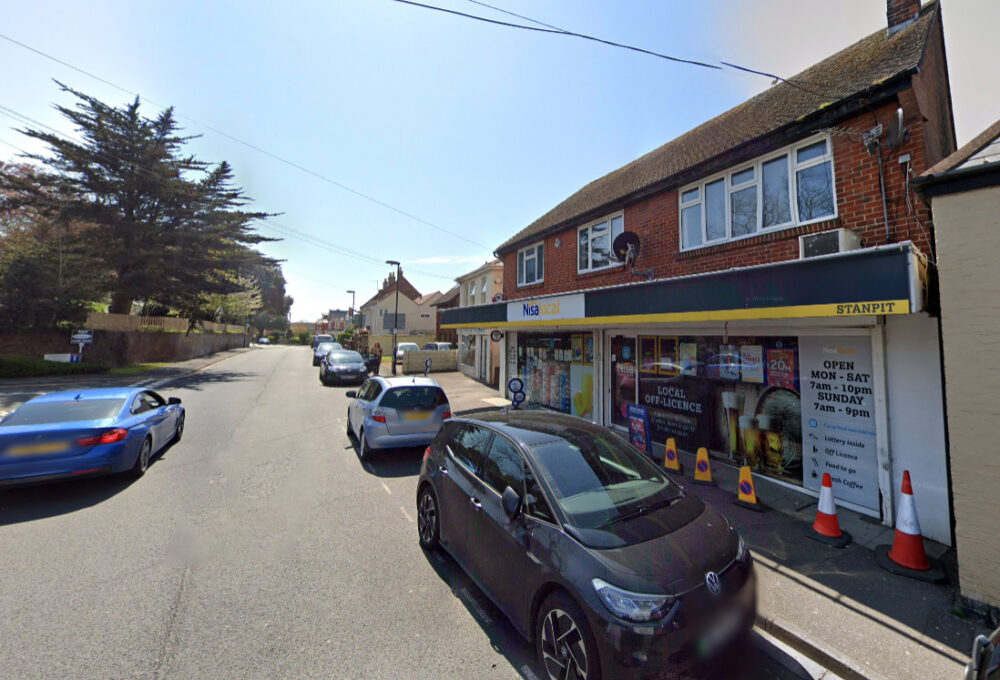 The alleged incident unfolded at Nisa, in Stanpit Road, Christchurch. Picture: Google