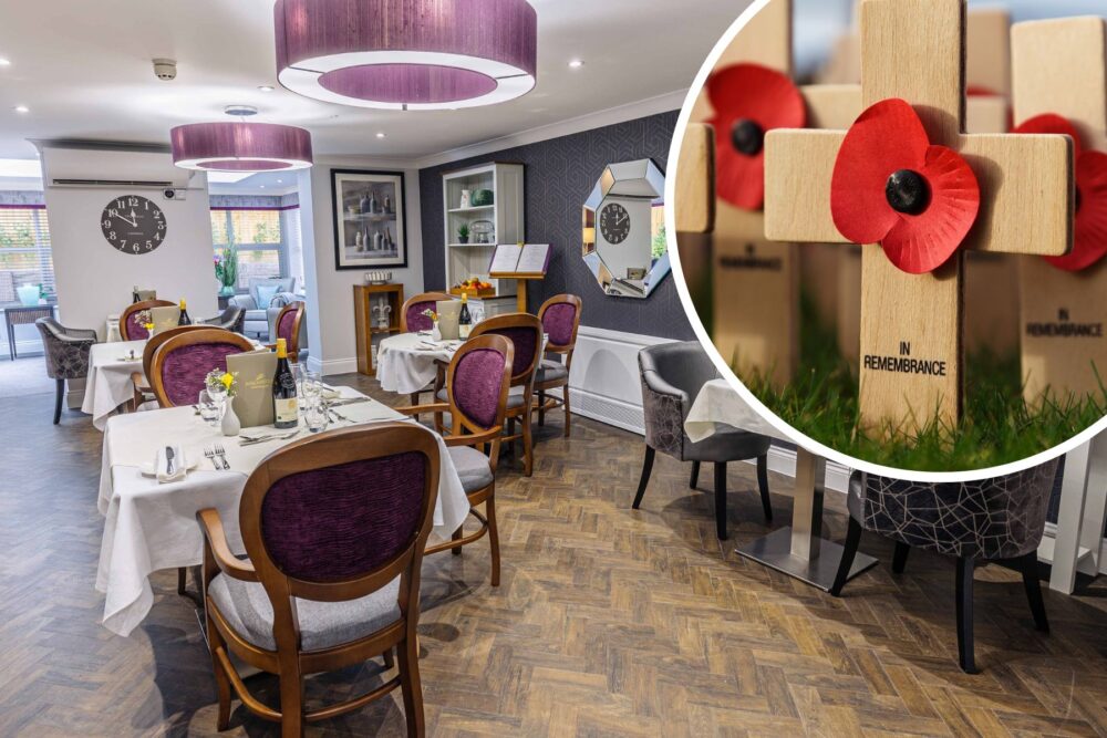 The dining room at Hyacinth House in Wimborne will be open to veterans and their families on November 9