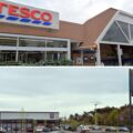 Incidents of shoplifting were reported at Tesco and Aldi in New Milton. Pictures: Google