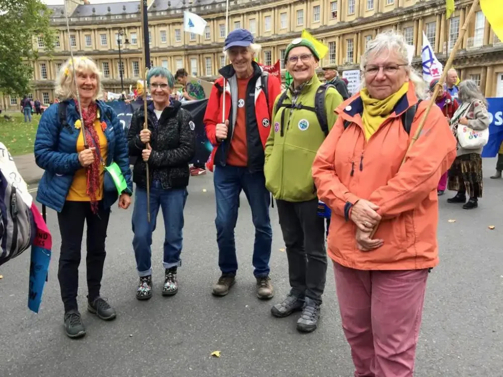 Members of XR Wimborne in Bath