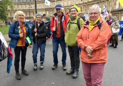 Members of XR Wimborne in Bath