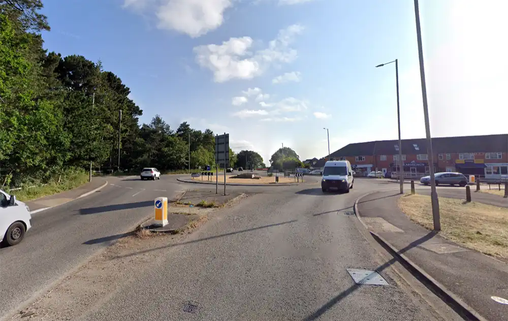 The woman was hit by a car at a crossing near the Turbary roundabout. Picture: Google