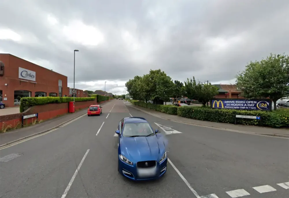 The blaze was in Airfield Way, Christchurch. Picture: Google