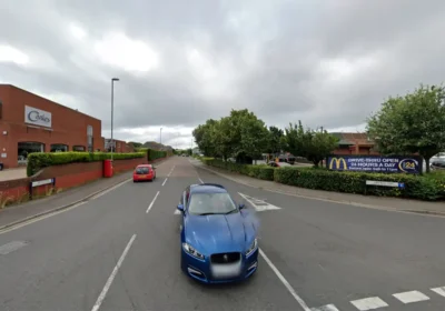 The blaze was in Airfield Way, Christchurch. Picture: Google