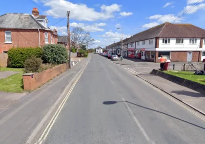 The incident unfolded in Ashley Road, New Milton. Picture: Google