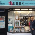 Heidi Killen, manager of Lunns art ship, which is displaying the posters