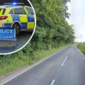The Higher Shaftesbury Road is closed at Spread Eagle Hill, said Dorset Police