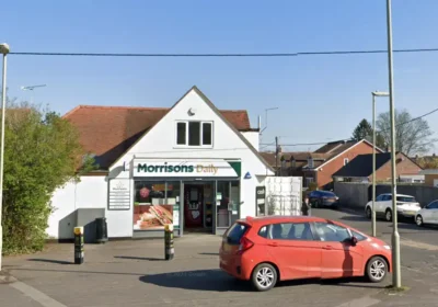 Windows were smashed at Morrisons Daily in Highgate Road, Ringwood. Picture: Google