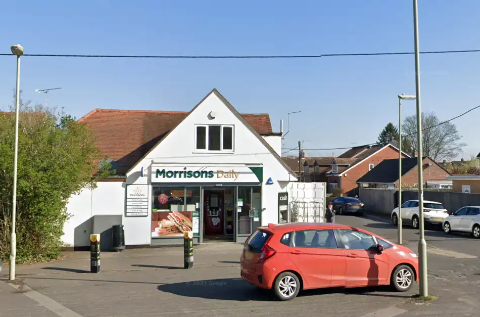 Windows were smashed at Morrisons Daily in Highgate Road, Ringwood. Picture: Google