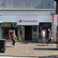 The burglars targeted Santander in Christchurch High Street. Picture: Google