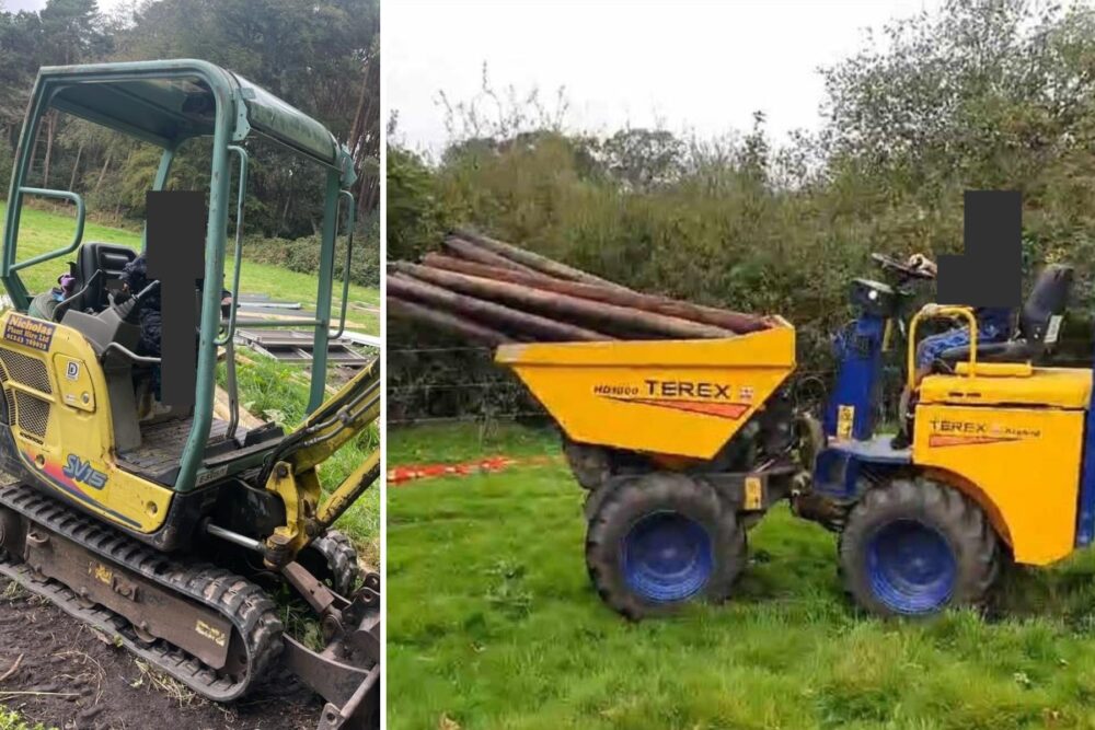The plant was stolen from a field in Christchurch in the early hours of Sunday morning. Pictures: Dorset Police