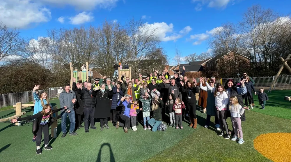 The new play area is in Eastworth Road, Verwood. Picture: Dorset Council