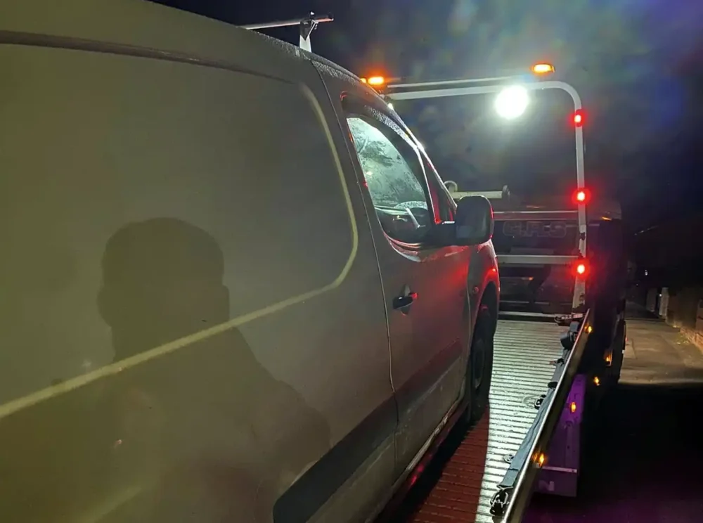 A van was seized by police after the arrest. Picture: Dorset Police