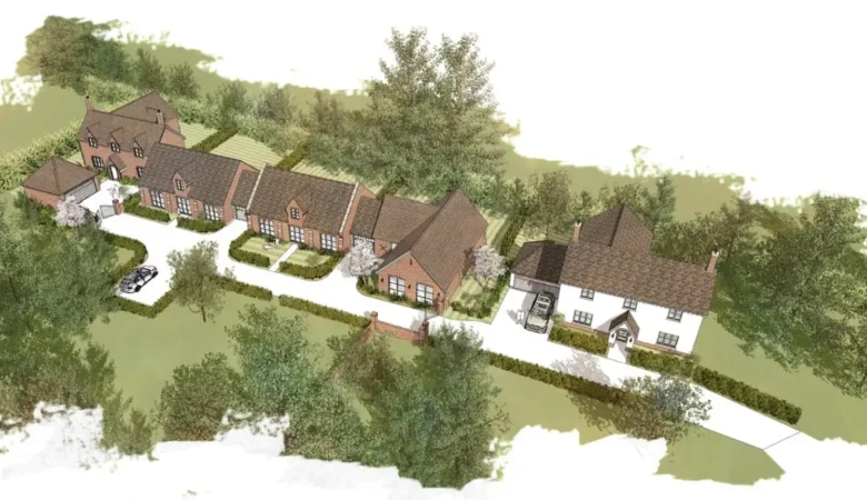 How the redeveloped site, at Dogdean, near Wimborne, could look. Picture: Fortitudo/Dorset Council