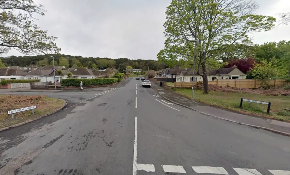 The motorbike was taken from outside a property in Hillside Drive, Christchurch. Picture: Google