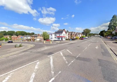 The crash happened in Ringwood Road, near the junction with Dorchester Road, in Poole. Picture: Google