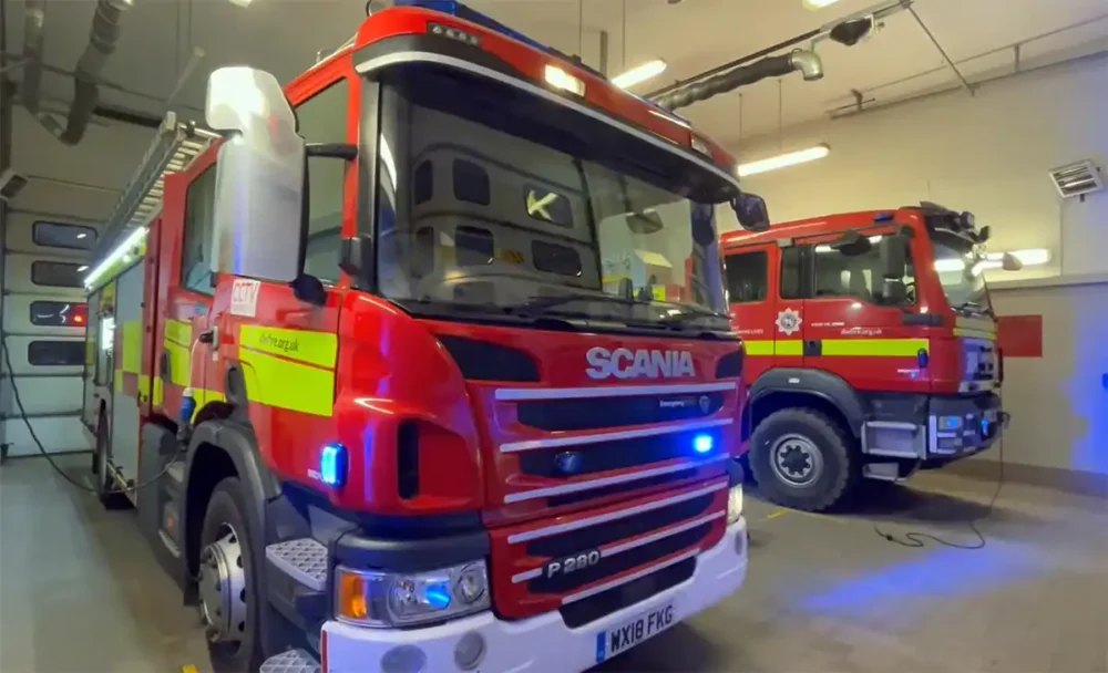 Fire crews were called to Corfe Mullen at 7.30pm on Tuesday night
