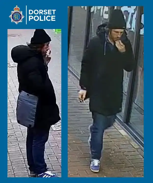 Officers are keen to trace this person after damage at the Dolphin Centre in Poole. Picture: Dorset Police