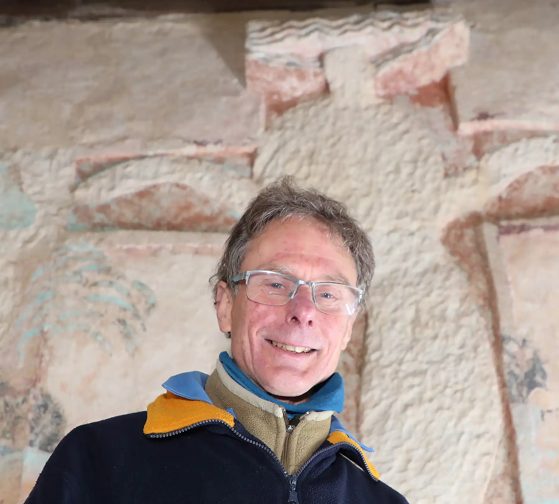 Peter Martindale has been working on conserving the rood for future generations