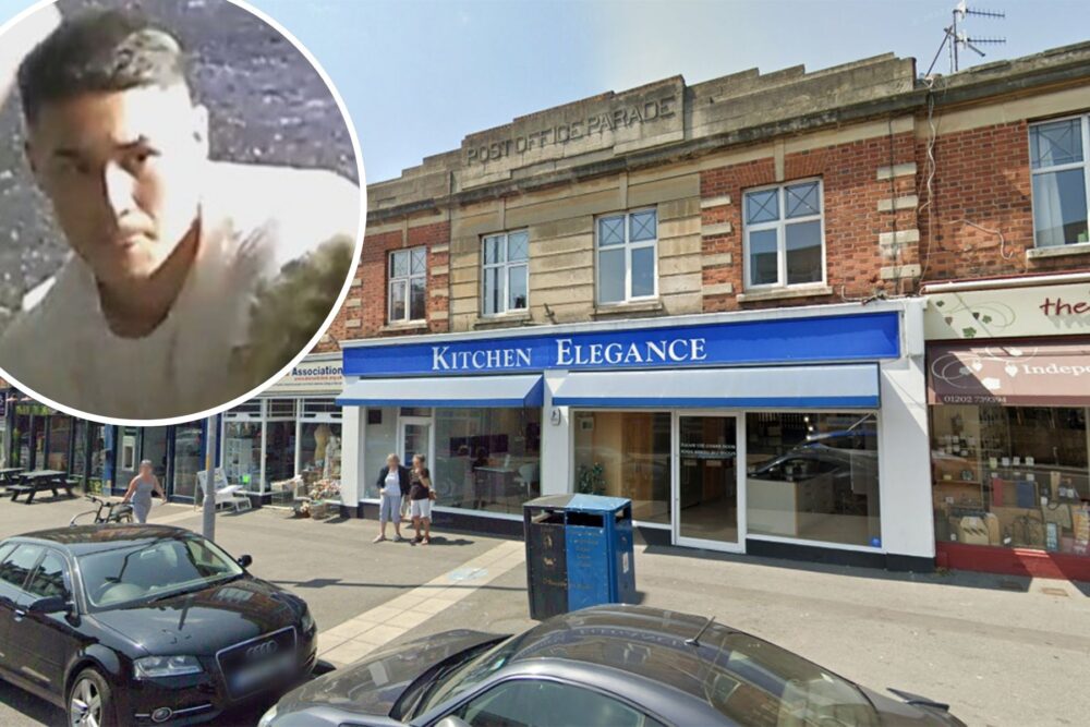 Police are keen to trace this person after an incident near Kitchen Elegance, in Poole. Pictures: Google/Dorset Police