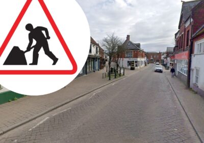 The block paving in Fordingbridge High Street will be removed during the work. Picture: Google