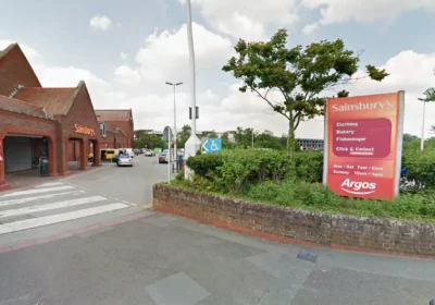 The assault is alleged to have taken place in the Sainsbury's car park in Poole. Picture: Google