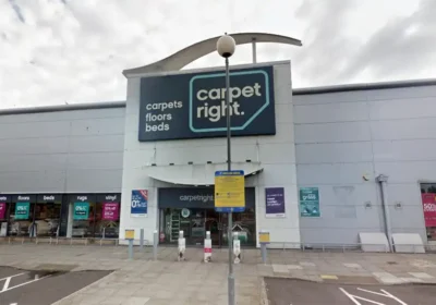 Carpetright in Poole - which will stay open for now. Picture: Google
