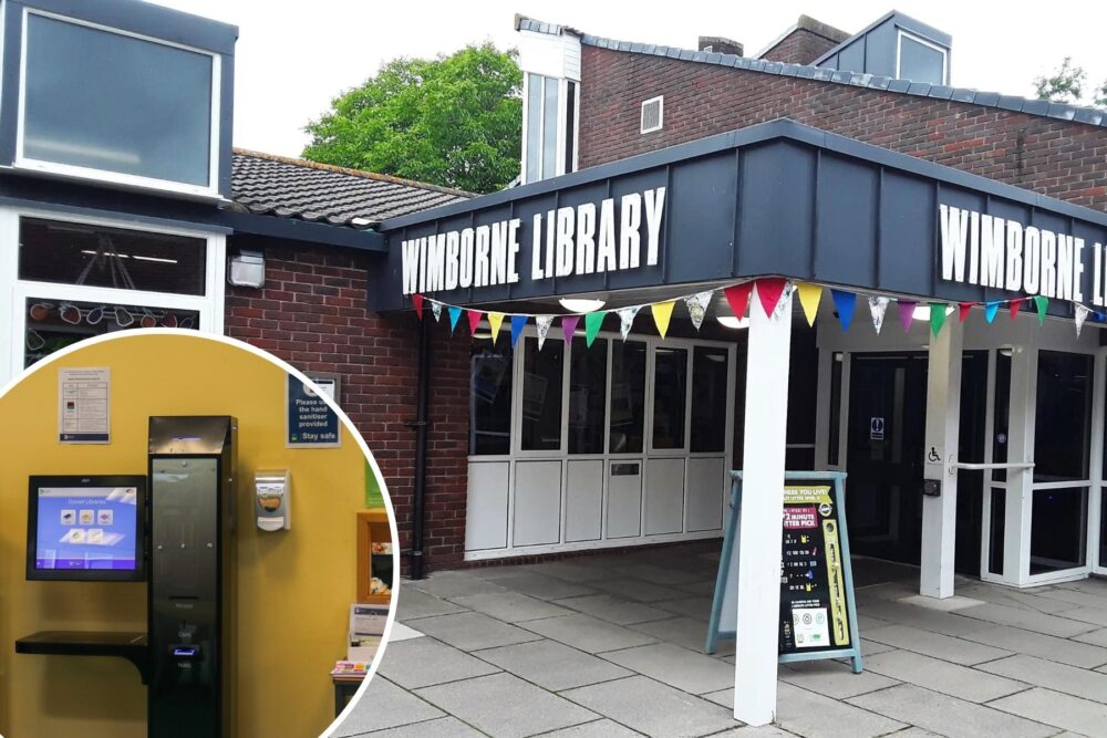 Systems at libraries like Wimborne are being affected. Picture: Google