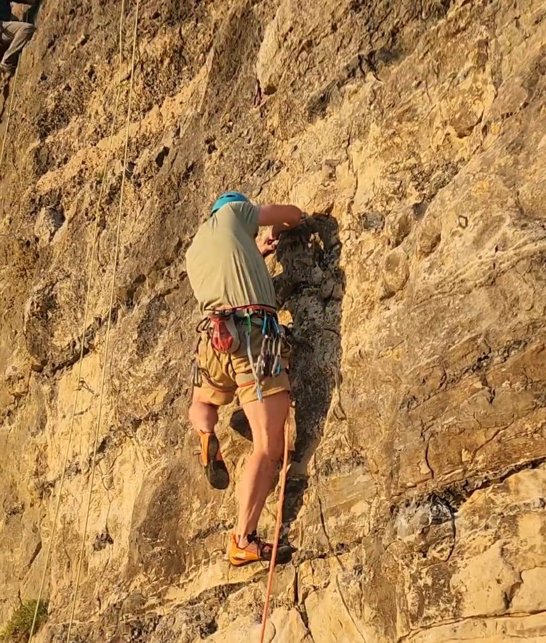 Chris is a keen and experienced climber Picture: Chris Horan