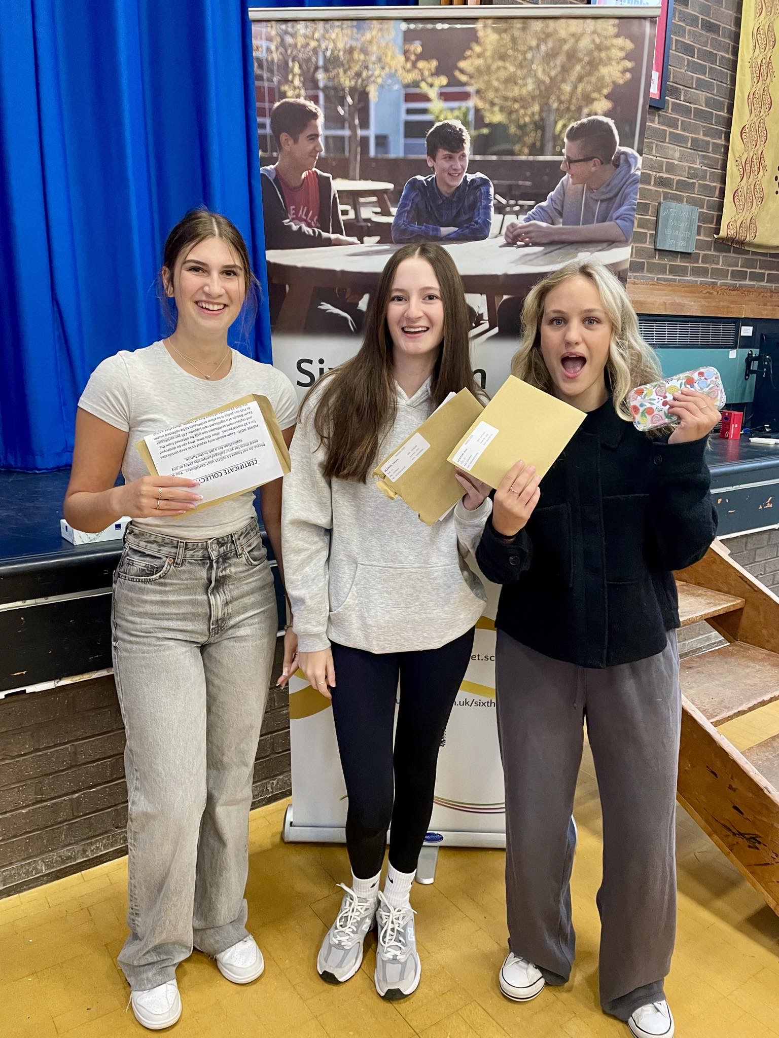 Lucy Durrow, Darcey Beashel and Elsie Lawton Picture: Ferndown Upper School 