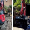 The red and black Yanmar excavator, which was taken from a property in Batterly Drove, Cranborne. Pictures: Dorset Police