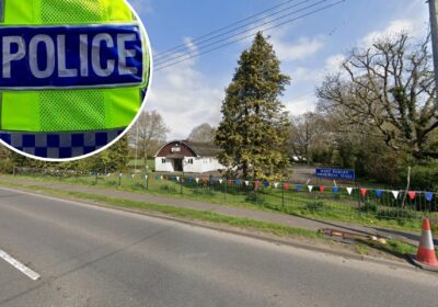 A person is alleged to have exposed themselves in the area around West Parley Memorial Hall. Picture: Google