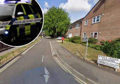 The charge comes after an alleged incident at Eagle House Gardens, Blandford. Picture: Google