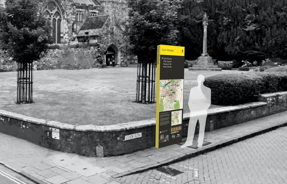 New signs are being installed around Wimborne