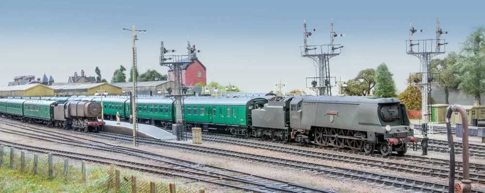 The Bournemouth West layout is returning to exhibitions - starting in Poole on October 20. Picture: Railway Modeller