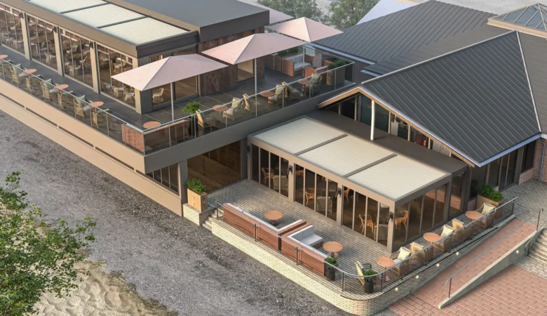 An impression of how the new Rockwater Sandbanks venue will look. Picture: Rockwater