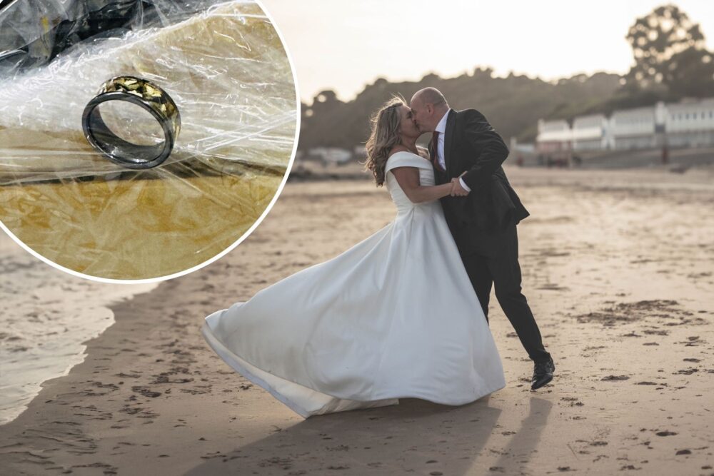 The pair were in Venice to celebrate their first anniversary when the ring was found to be missing...